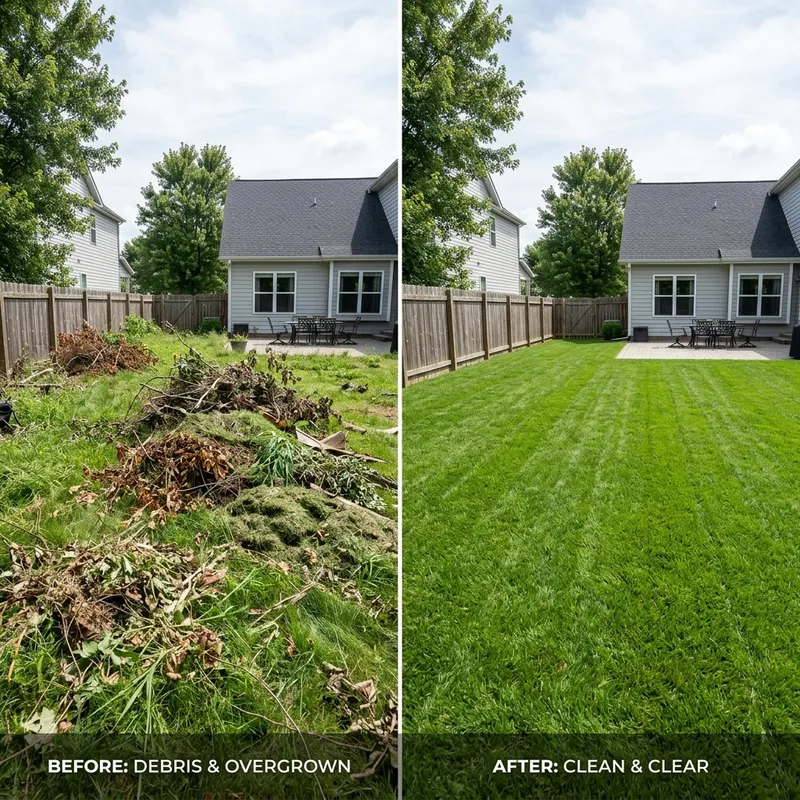 Shed demolition and debris cleanout project in Sunbury, Delaware County, OH